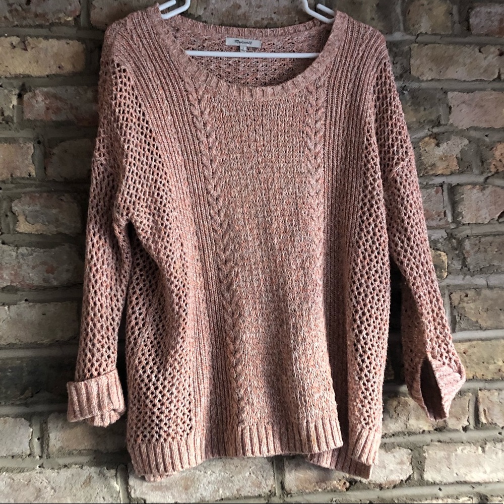 Madewell pink sweater